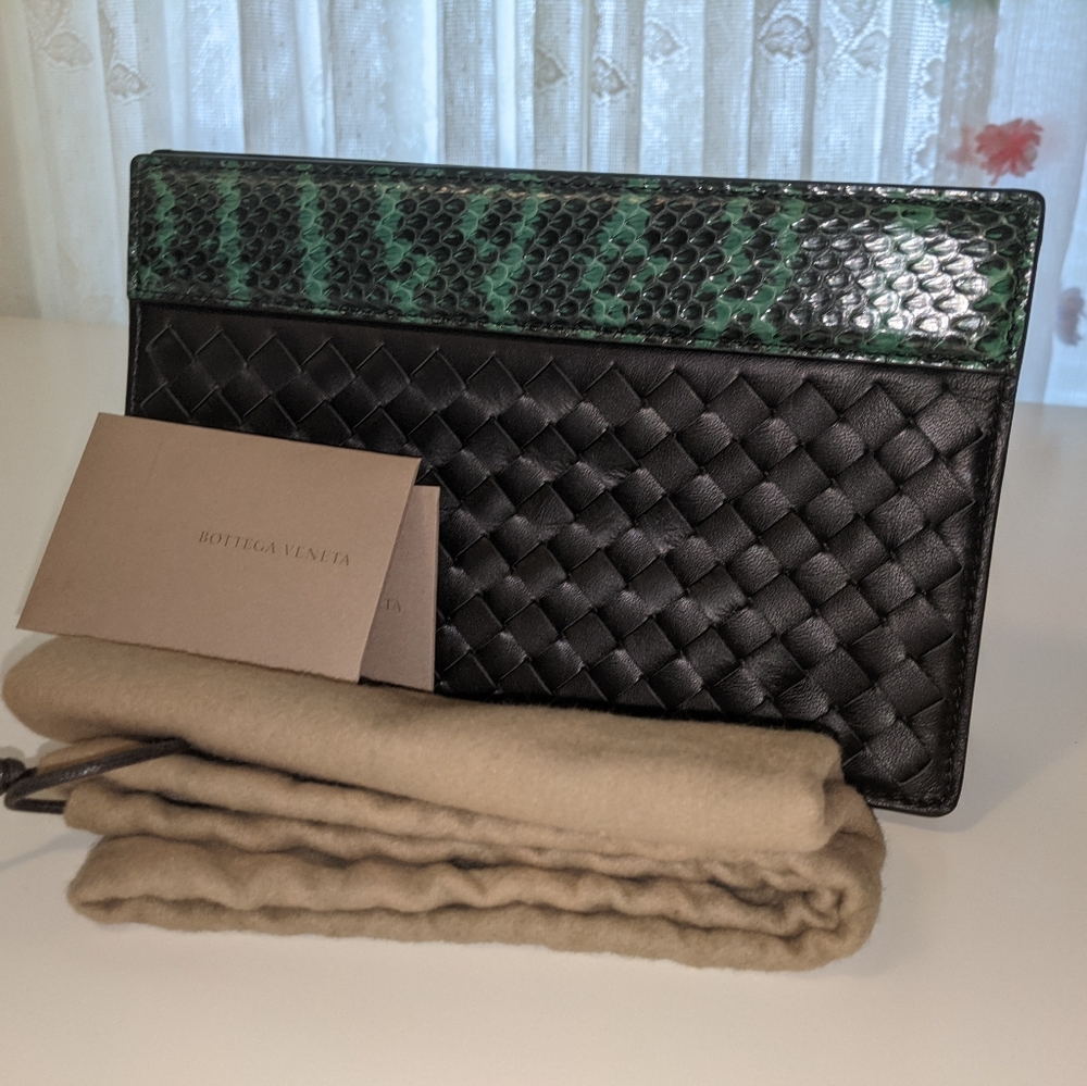 Bottega Veneta Python Clutch
